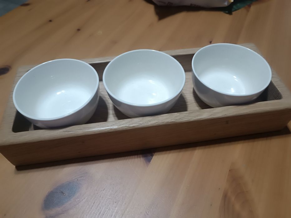 Taca na sosjerki świece itp z drzewa dębowego