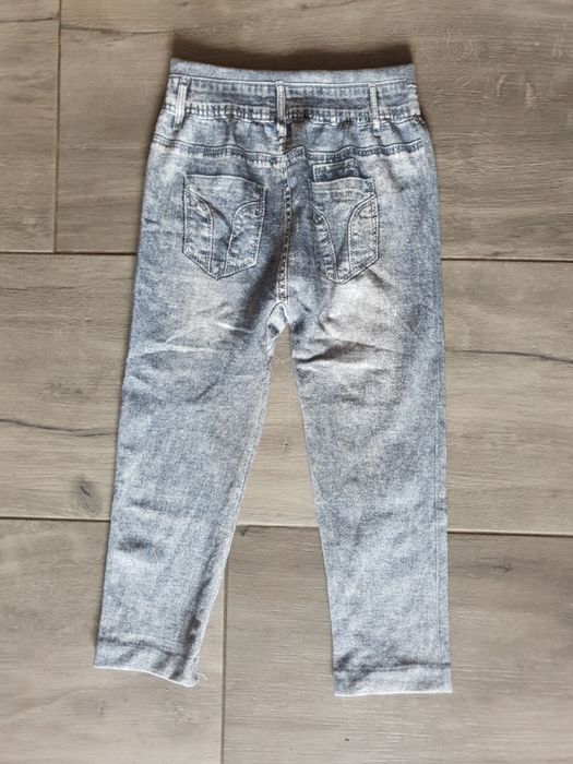 Nowe legginsy rozciągliwe 3/4 ala jeansowe S-L
