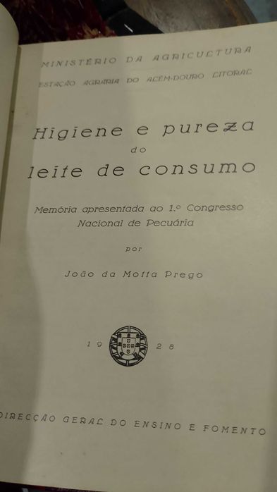 Minho etc, Agricultura, Pecuária 1928 Congresso 9 unidades