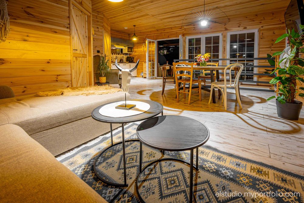 Domek z ciepłym ( 32'c) basenem w zimie