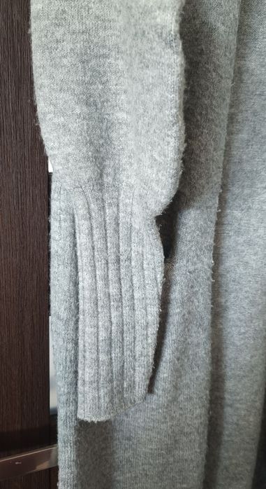 Długi szary swetr Reserved XL 42 kardigan