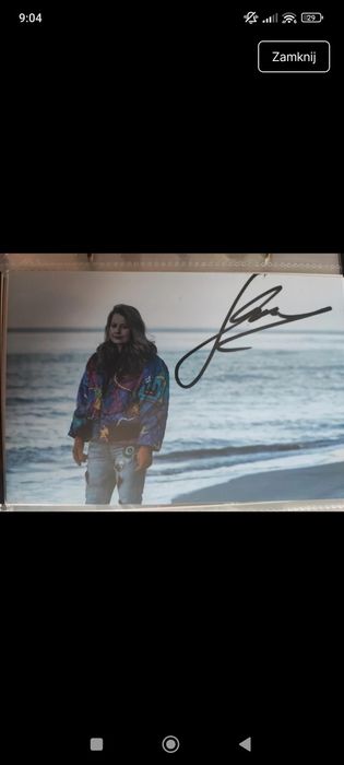 Ewa Skibinska oryginalny autograf