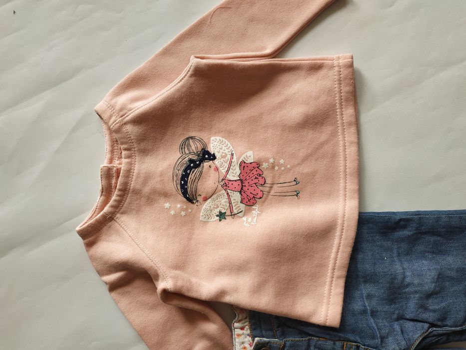 spodnie i bluza r.68 Mayoral jeansy dziewczęce Early Days