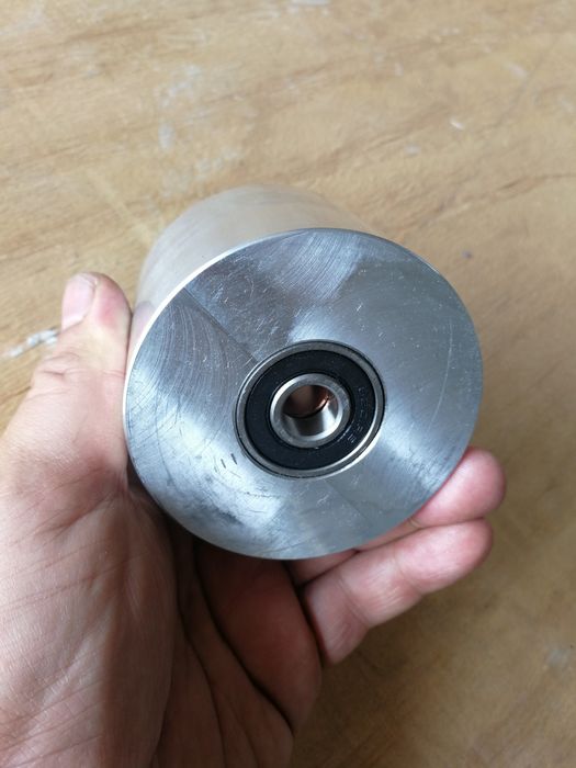 Roda Tensora de Alumínio para Lixadeira - Tension Wheel f Belt Grinder