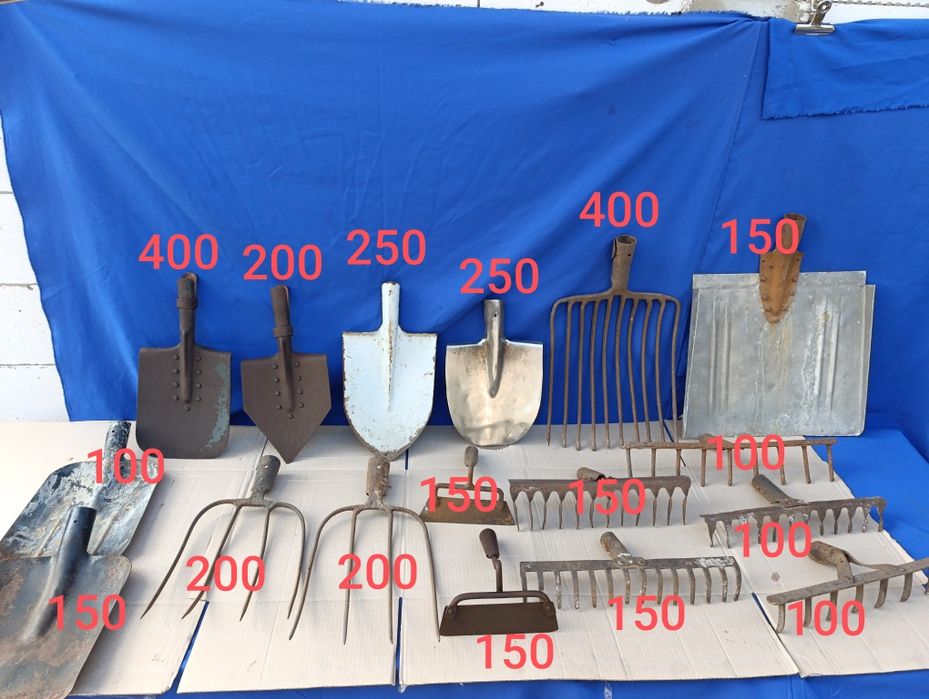 Садовый инструмент для огорода сада лопата вила грабли тяпка