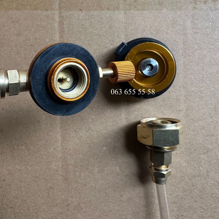 Переходник для заправки газовых баллонов + адаптер для цанговых