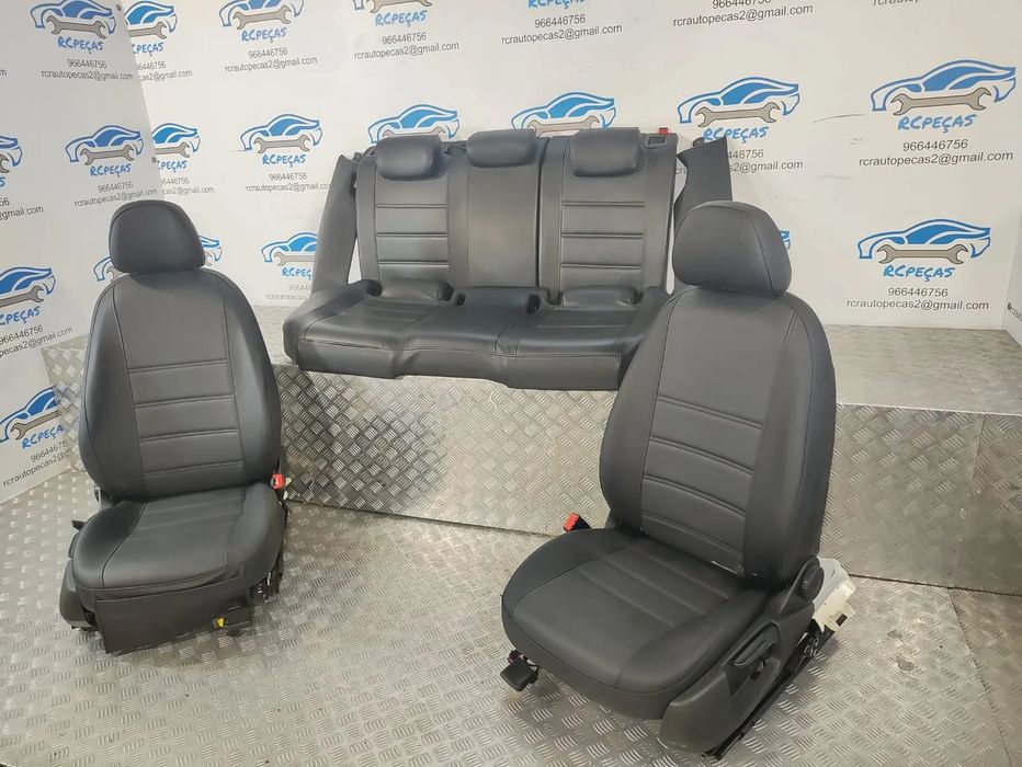 BANCOS PELE SINTÉTICA AUDI A4 B8 FRENTE FRONTAL TRASEIRO TRÁS AIRBAG