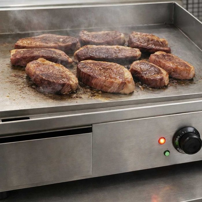 Grelhador de chapa ideal para uso profissional ou doméstico. Perfeito para restaurantes, snack-bares, roulotes ou até para casa!