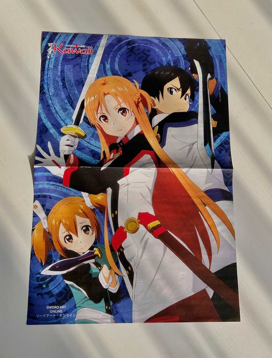 Plakat z anime Sword Art Online oraz Fullmetal Alchemist