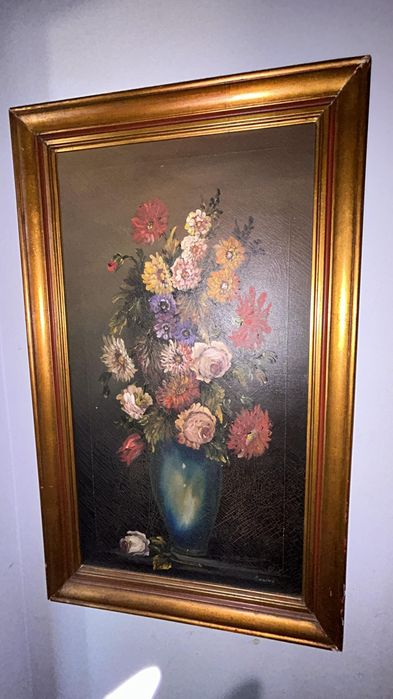 Quadro decorativo pintado à mão