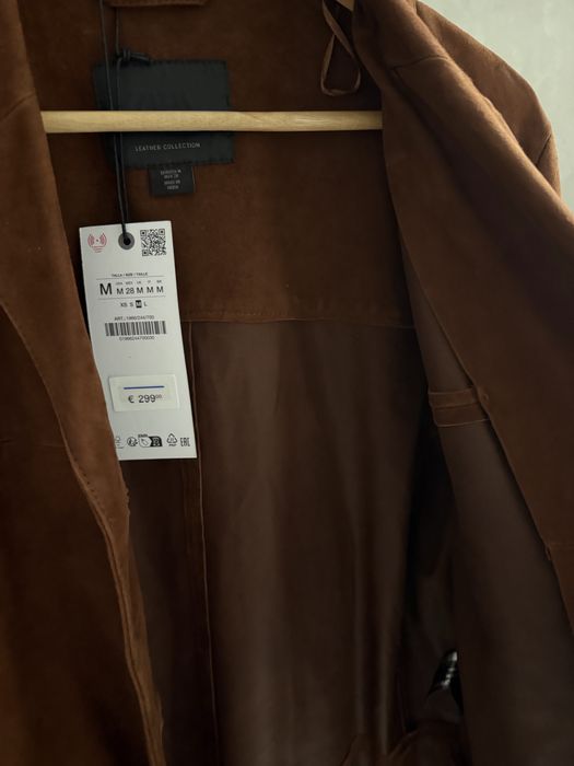 Замшевий піджак куртка Zara