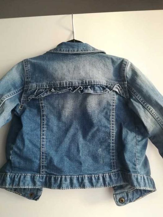 Kurtka jeansowa z falbanką rozmiar