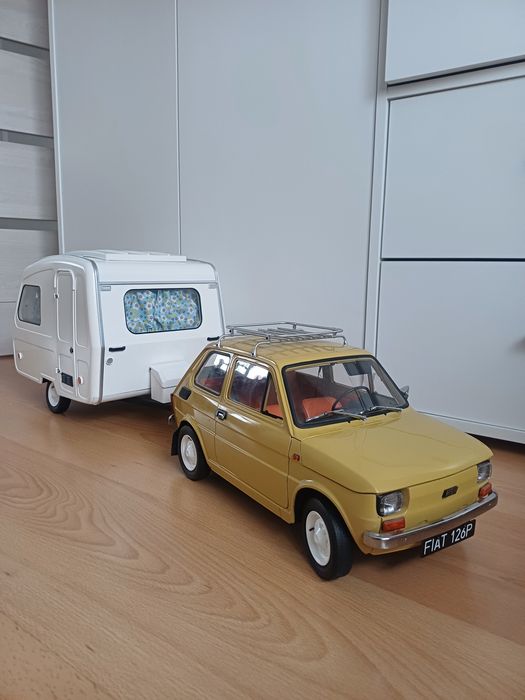 REZERWACJA Maluch fiat 126p z przyczepą niewiadów Deagostini