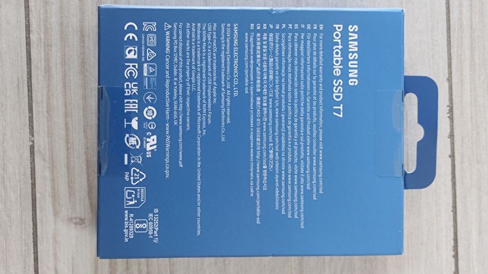 Dysk zewnętrzny Samsung SSD T7  2TB