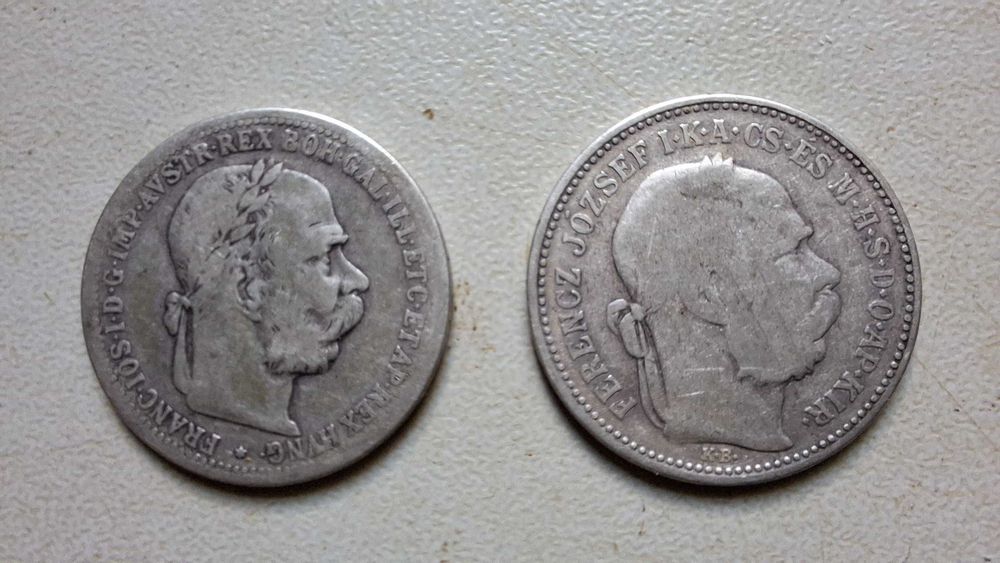 korona - austro węgry - rzadkie roczniki - 2 szt