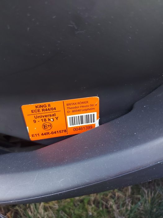 Britax Römer King II / LS 9-18 кг (ECE R44/04)  надійне б/у автокрісло