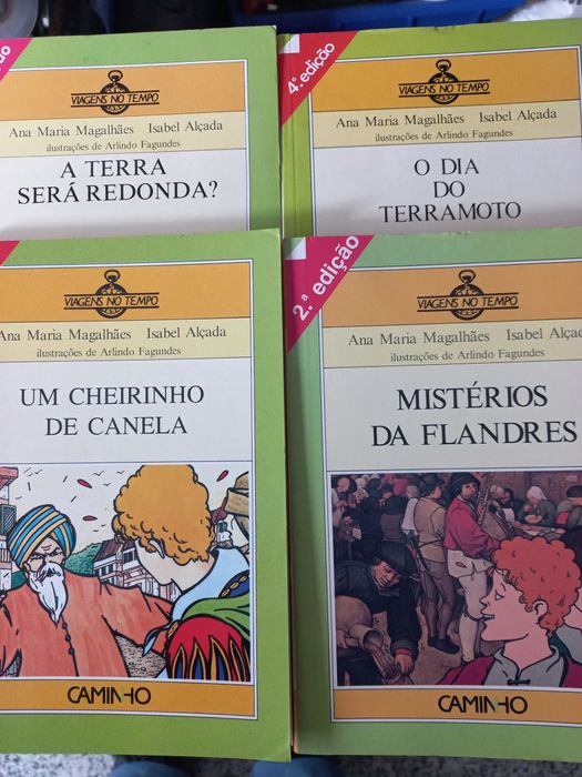 Colecção incompleta "Viagens no Tempo" composta por 10 livros