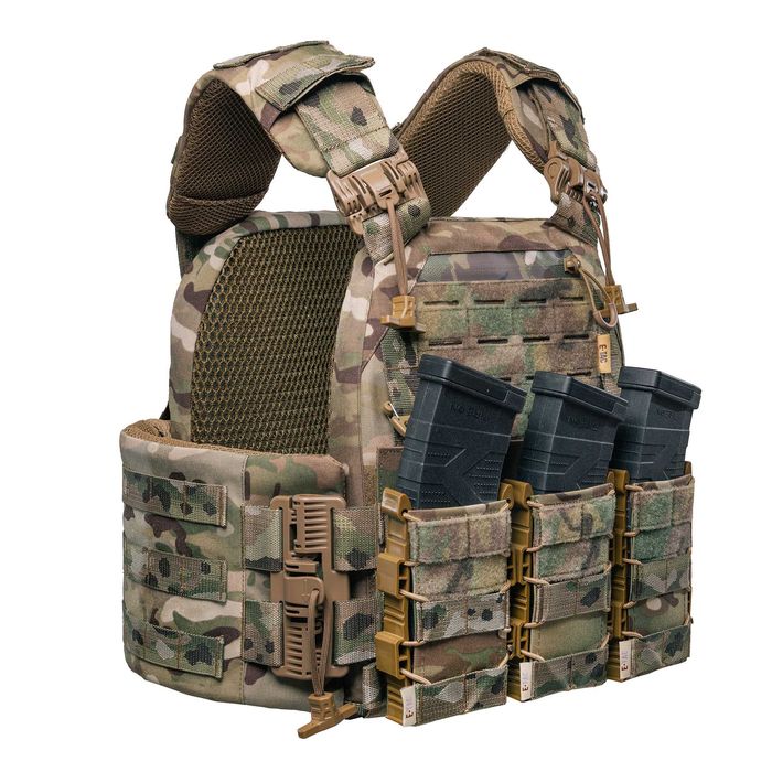 Плитоноска "E-tac Corsar Gen3 Pro" з підсумками під магазини (3 шт)