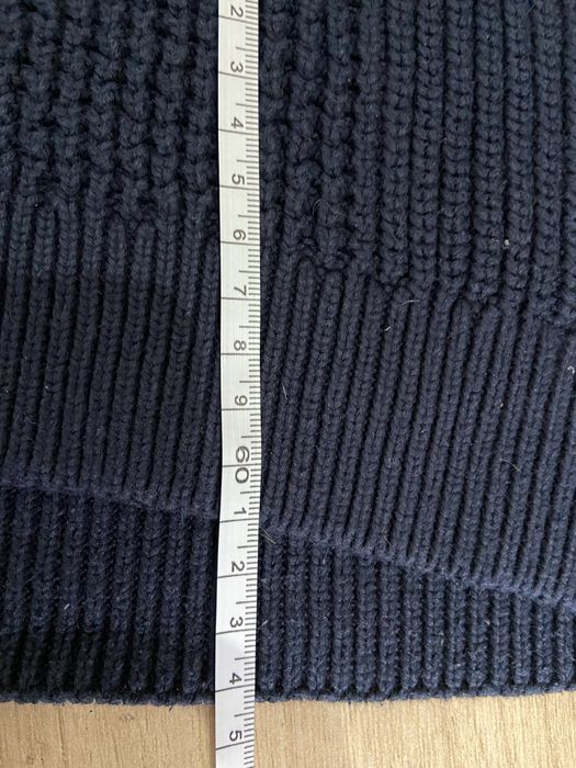 Jules M męski sweter granatowy ciepły  zima Vintage półgolf