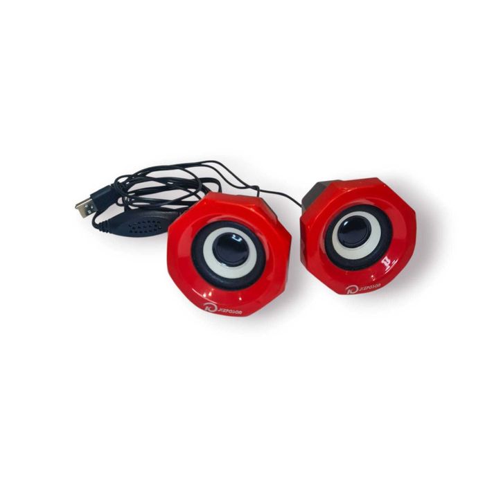 Colunas Multimédia Keposon KU-004 — Super Bass (USB + Jack 3.5mm)