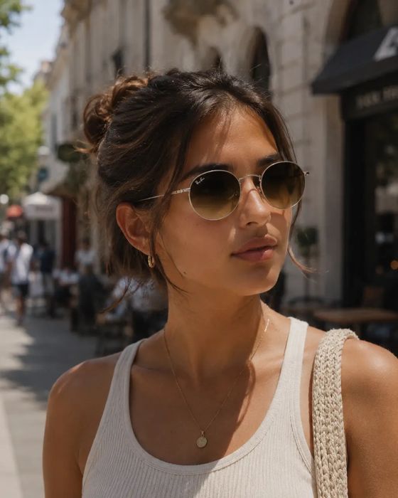 RAY BAN RB 3447 001 сонцезахисні окуляри round metal