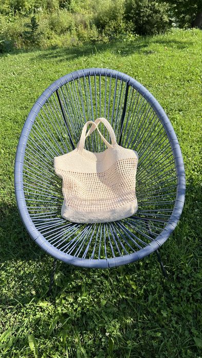 Жіноча сумка із рафіі