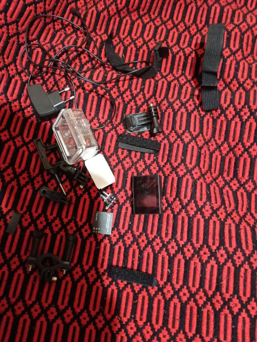 GoPro com vários acessórios