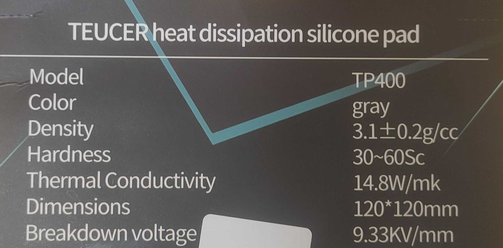 Thermalpad de alta qualidade64309948895105121