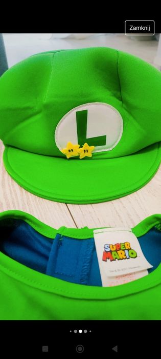 Strój kostium przebranie Luigi Mario Nintendo