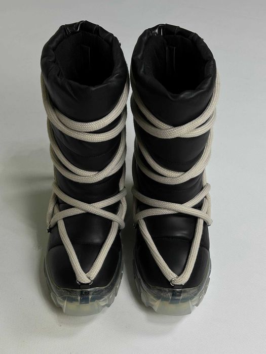 Rick Owens Mega Lace Lunar Mega Tractor Boots черевики чоботи чорні