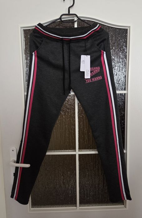 Dresy Damskie 2XL-3XL Ciemne Szare