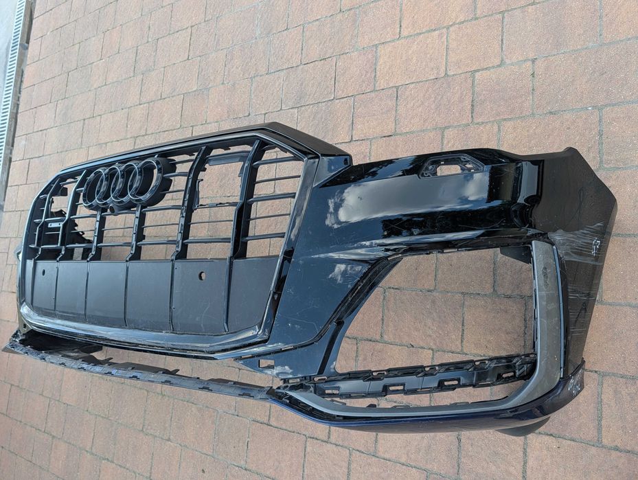 audi Q7 lift 19-  sline 4m s-line zderzak przód oryginał