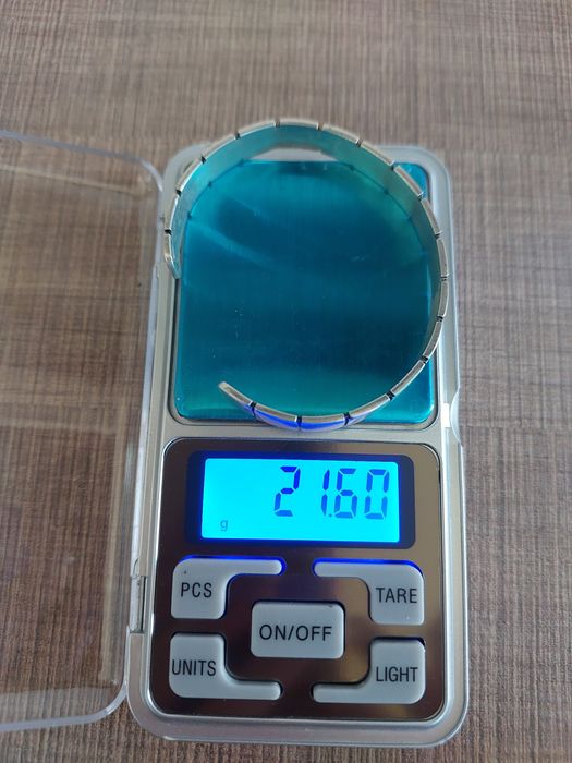 Жорсткий срібний браслет 925 проба Англія