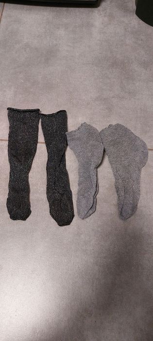 Skarpetki błyszczące 2 pary piękne damskie 39