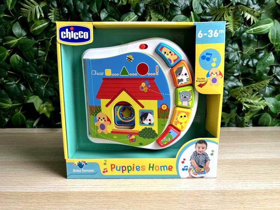 Livro Chicco Puppies Home 6-36 meses - NOVO