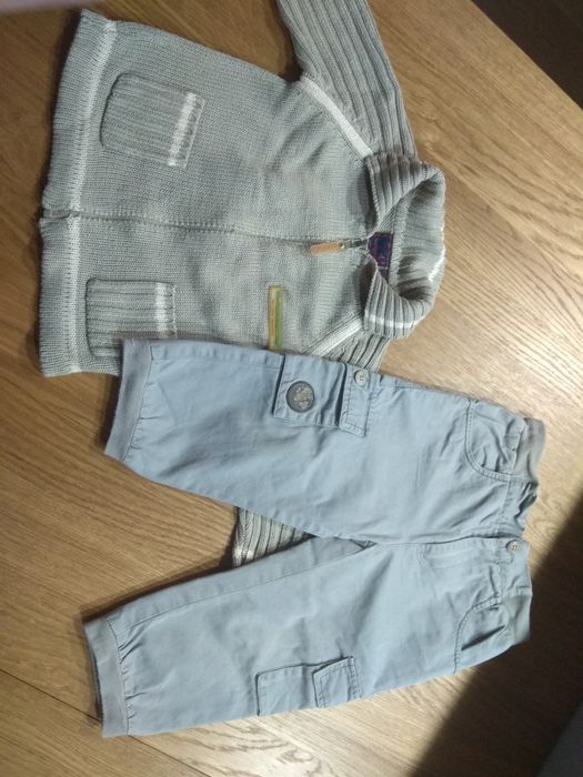 Sweterek + spodnie 86