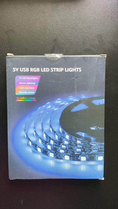 RGB лента 5м  от usb