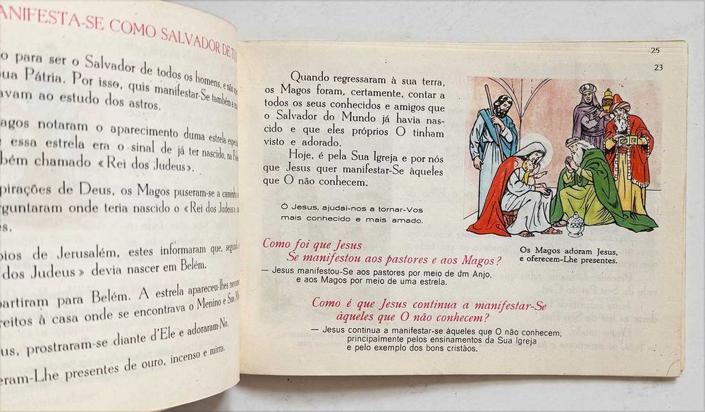 LIVRO DE RELIGIÃO, Ensino Primário 3ª e 4ª Classe.  Edição do Secretariado Nacional da Catequese, 1964 e 1965.