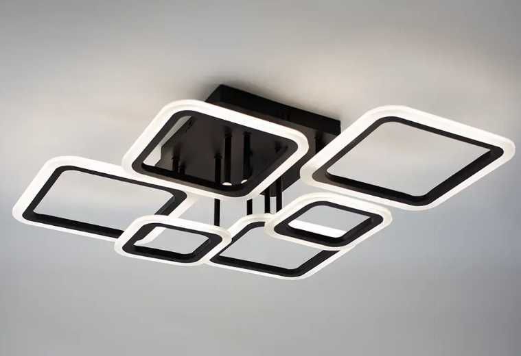 Світлодіодна лед люстра 75ватт,пульт (БЕЗКОШТОВНА Доставка)