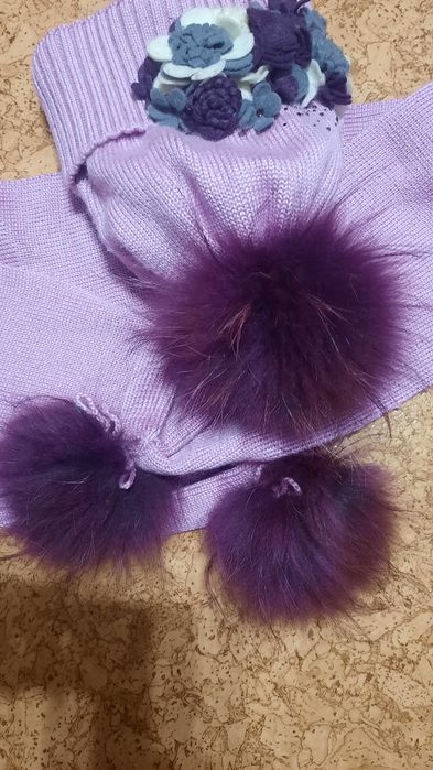 Шапка, сапоги  ecco