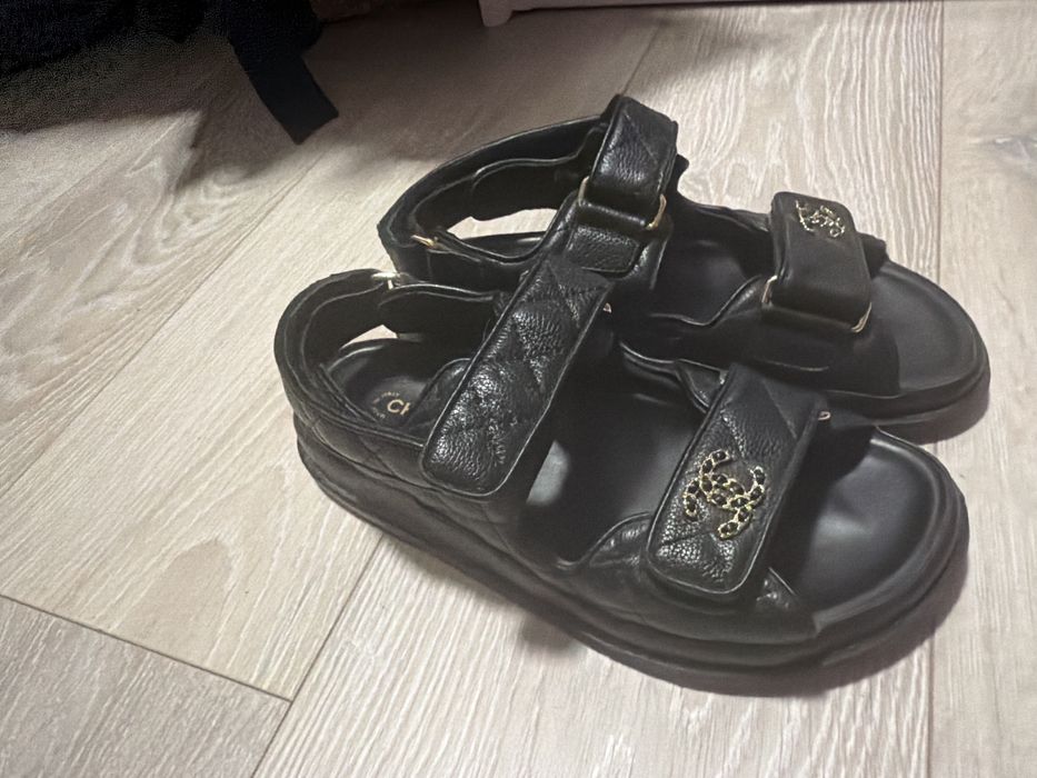 Sandały czarne Chanel