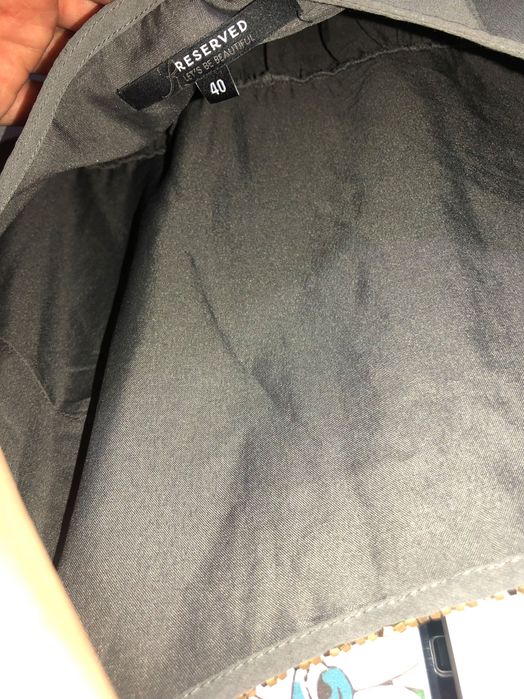 Reserved 40 L sukienka korale zdobienia zielona oliwka