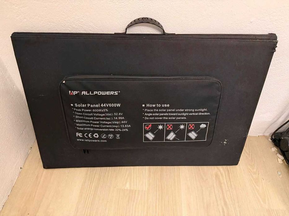 Allpowers 600W panel solarny składany mobilny