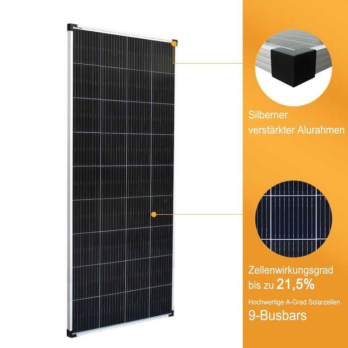 Painel Solar rigido CZ 200W  (1480×670) (Autocaravana / Campervan)