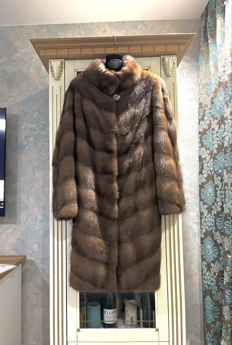 Греция! Самая трендовая норковая шуба! Диагональная раскладка!