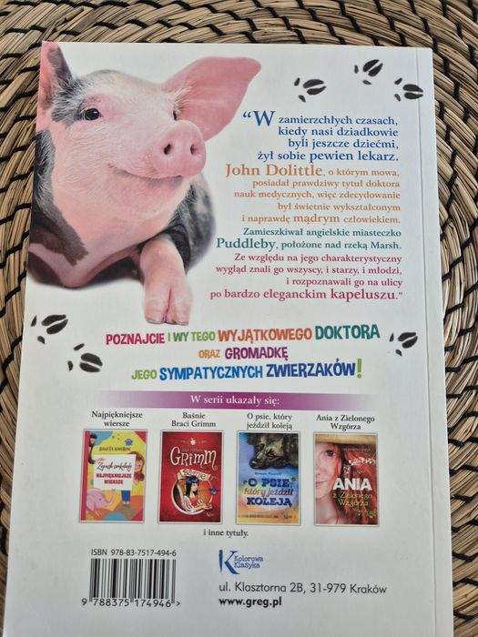 Książka Doktor Dolittle i jego zwierzęta