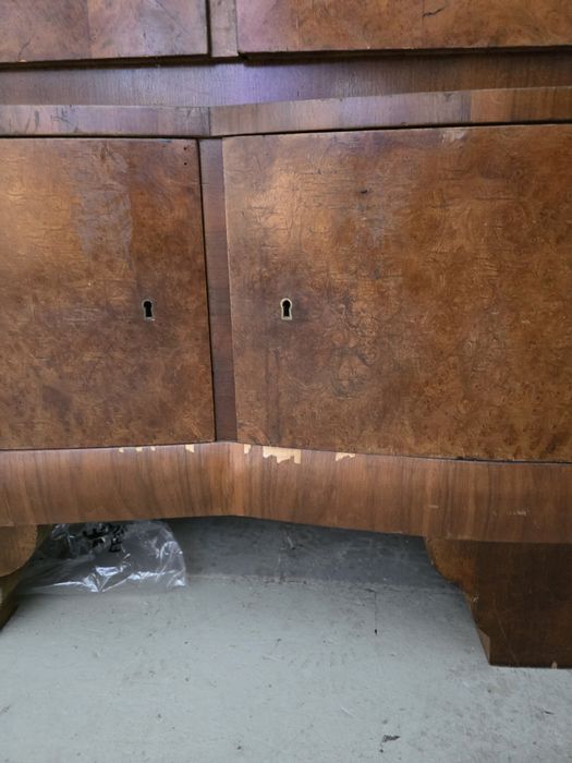 Rezerwacja. Witryna Art Deco / biblioteczka przeszklona – do renowacji