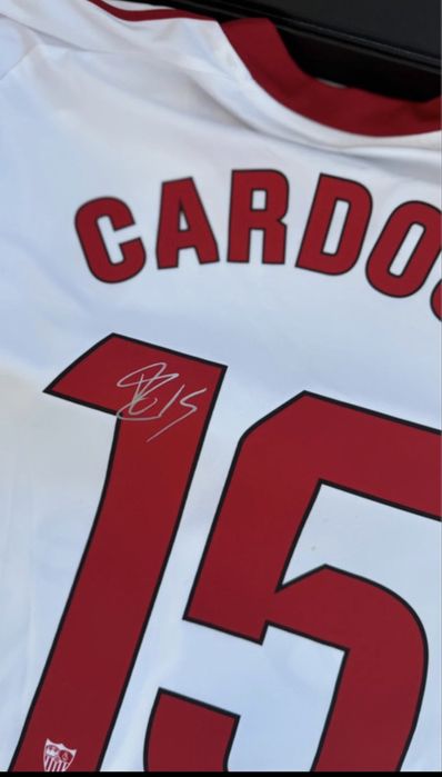 Fábio Cardoso Sevilha "Matchworn Shirt" autografada