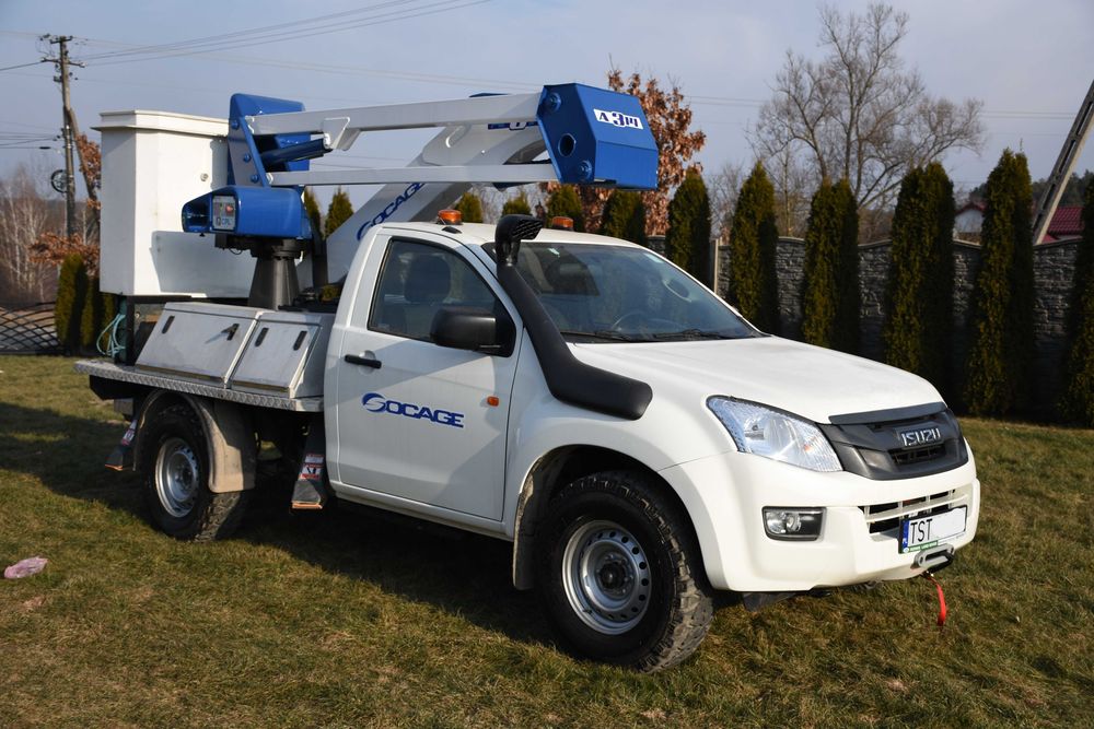 Isuzu D-Max II 2.5D 2017R Zwyżka Podnośnik Koszowy Palfinger P.130A KIT