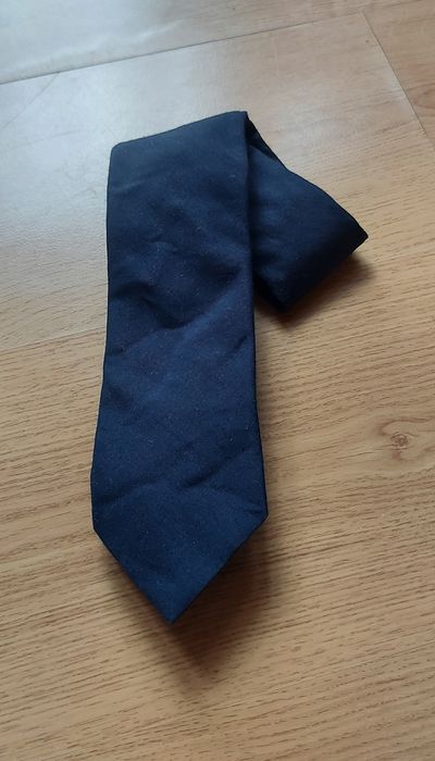 Luksusowy krawat ETON 60% Wełna wool 40% Bawełna Granatowy